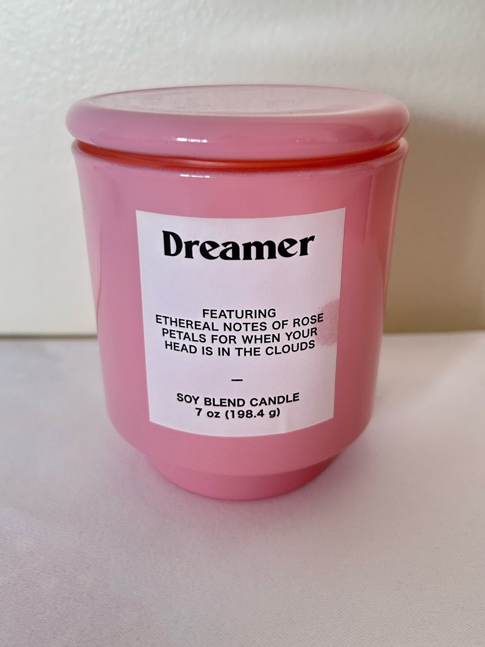 NWT Opal House Personality Candle Dreamer Rose Petal Pink 39 Hour Burn Gift Soy